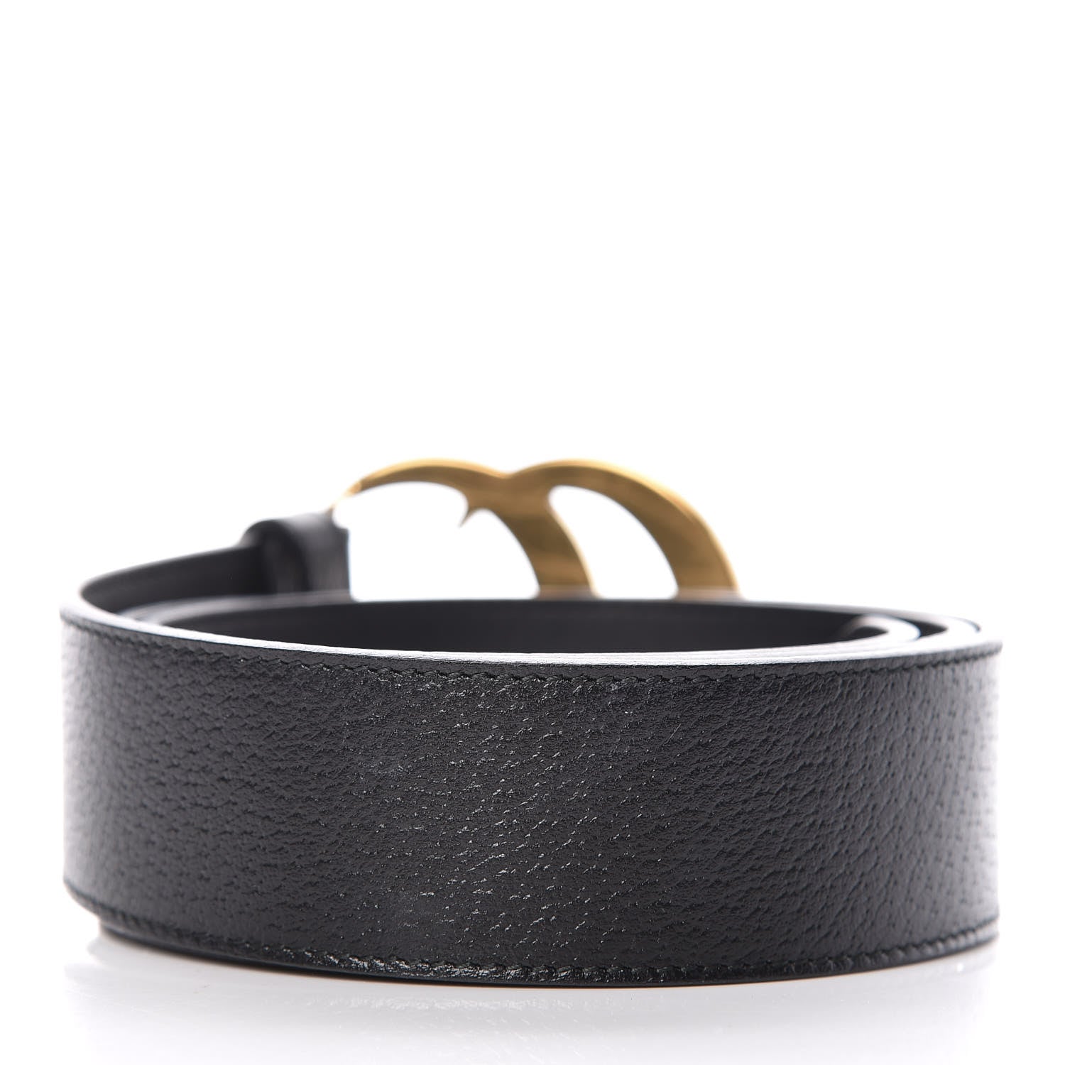 Gucci Textured Calfskin Double G 40mm Belt 90 36 Black 3 of 7