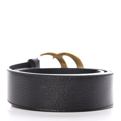 Gucci Textured Calfskin Double G 40mm Belt 90 36 Black 3 of 7
