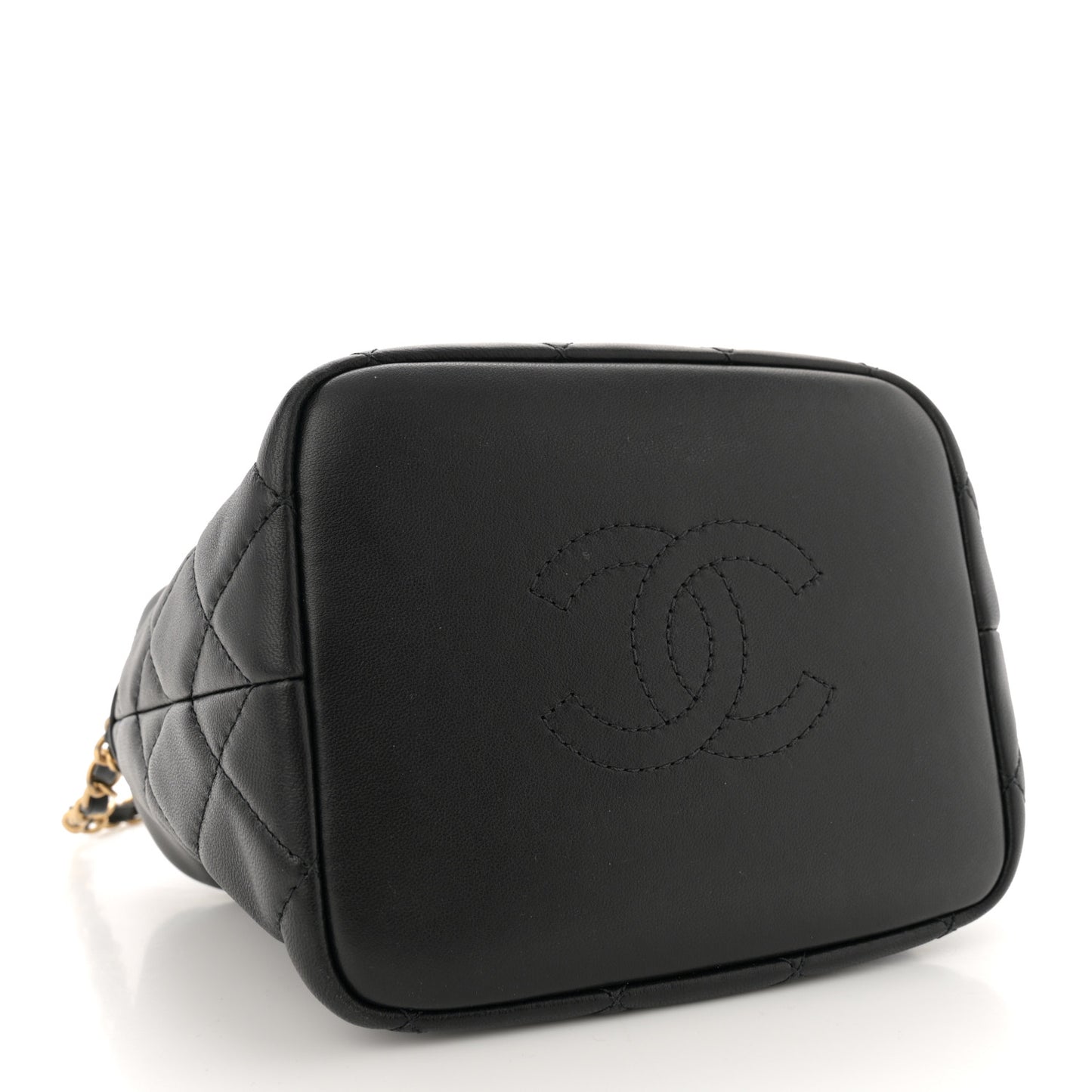 Lambskin Quilted Small Perfect Meeting Hobo Black