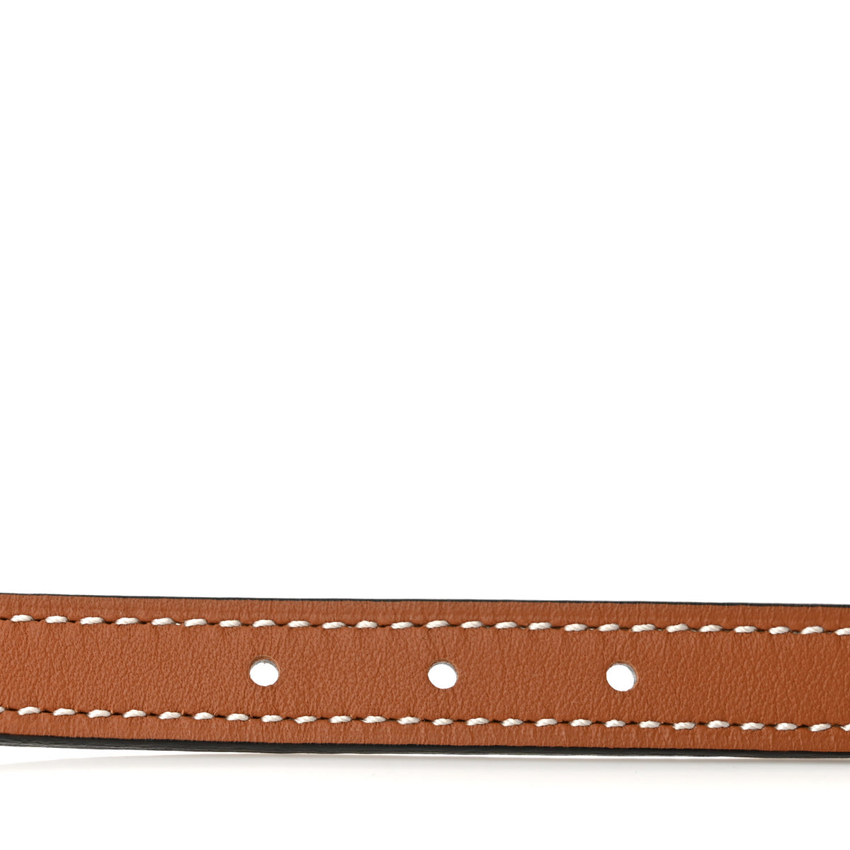 Swift Epsom 13mm Mini 5382 H Belt 80 Gold White