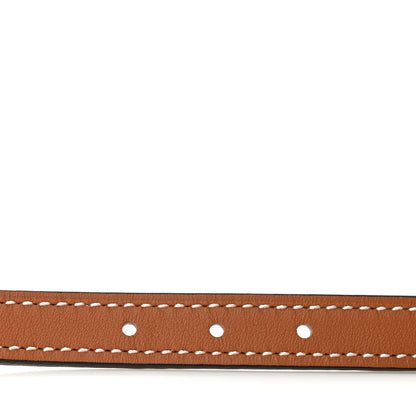 Hermes Swift Epsom 13mm Mini 5382 H Belt 80 Gold White 3 of 6
