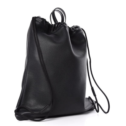 Gucci Calfskin Coco Capitan Logo Drawstring Backpack Black 3 of 9