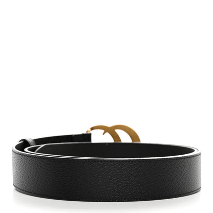 Gucci Textured Dollar Calfskin Double G 40mm Belt 110 44 Black 2 of 5