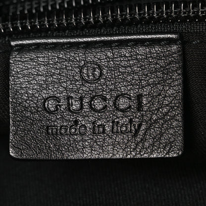 Gucci Guccissima Flat Messenger Bag Black 6 of 11