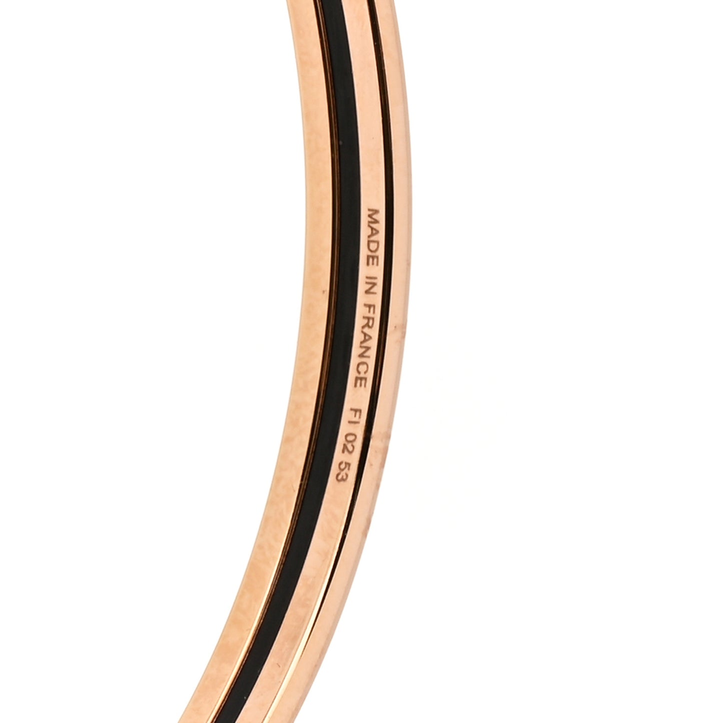 Enamel Printed Extra Narrow Bracelet 70 Rose Delirium