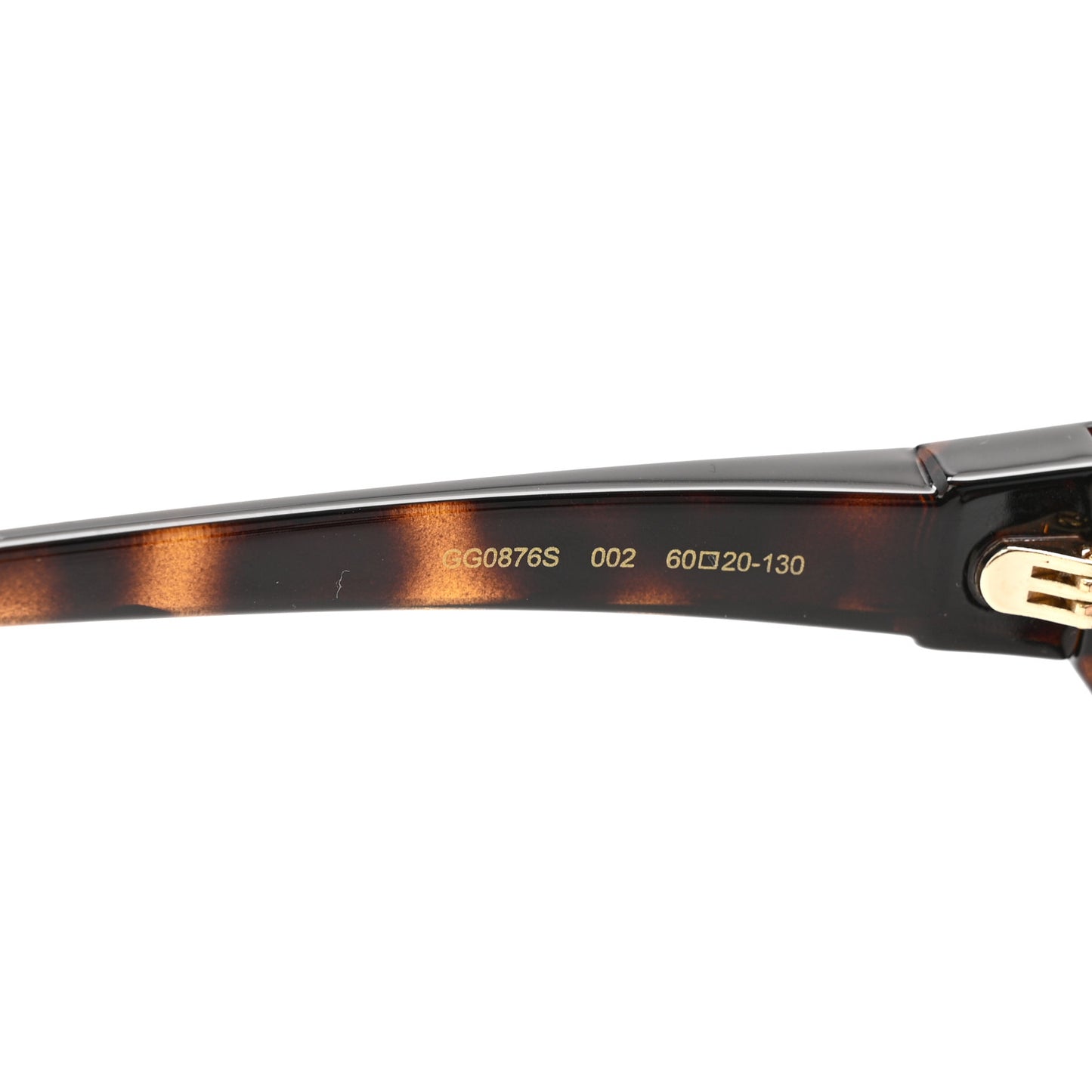 Acetate Square Frame Sunglasses GG0876S Tortoise