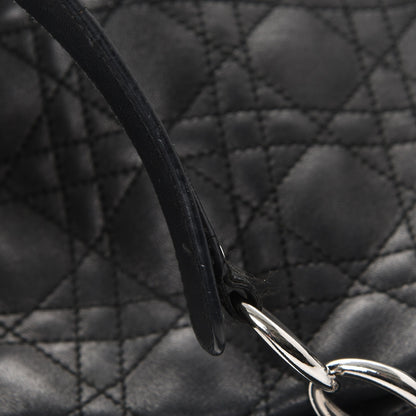 Christian Dior Lambskin Cannage Dior Soft Shopping Tote Black 13 of 17