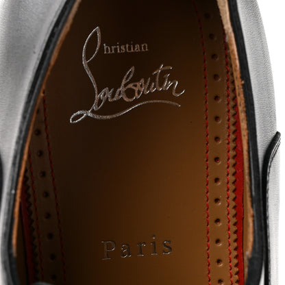 Christian Louboutin Calfskin Mens Greggroy Flat Derby Oxford 41.5 Black 8 of 9