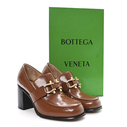 Bottega Veneta Soft Vinyl Monsieur 70mm Loafer Pumps 39.5 Brown Sugar 9 of 9