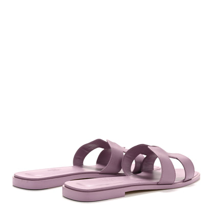 Hermes Calfskin Oran Sandals 40 Bruyère 5 of 9