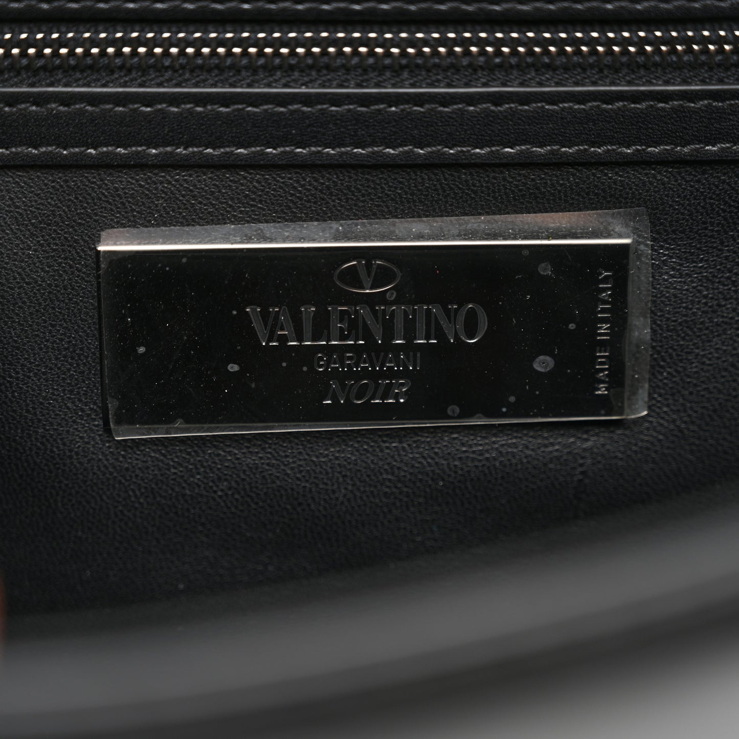 Vitello Medium Glam Lock Rockstud Flap Black