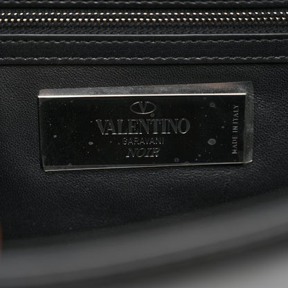 Valentino Garavani Vitello Medium Glam Lock Rockstud Flap Black 6 of 10