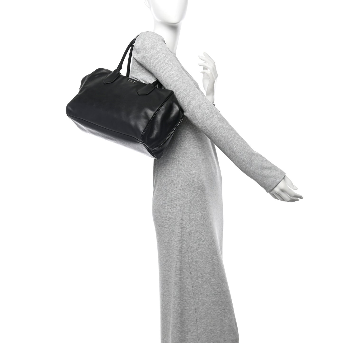 Soft Calf Large Inside Tote Black Mughetto
