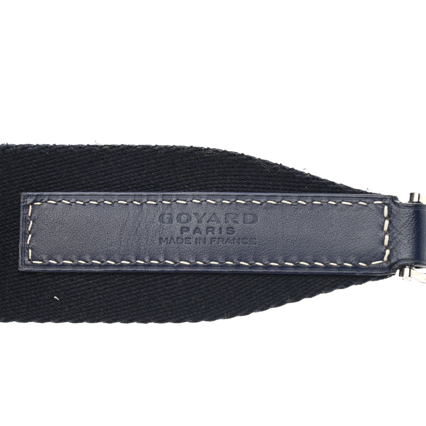 Canvas Calfskin Adjustable Shoulder Strap Navy
