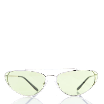 Prada Metal Cat Eye Sunglasses SPR 62V Green 2 of 8
