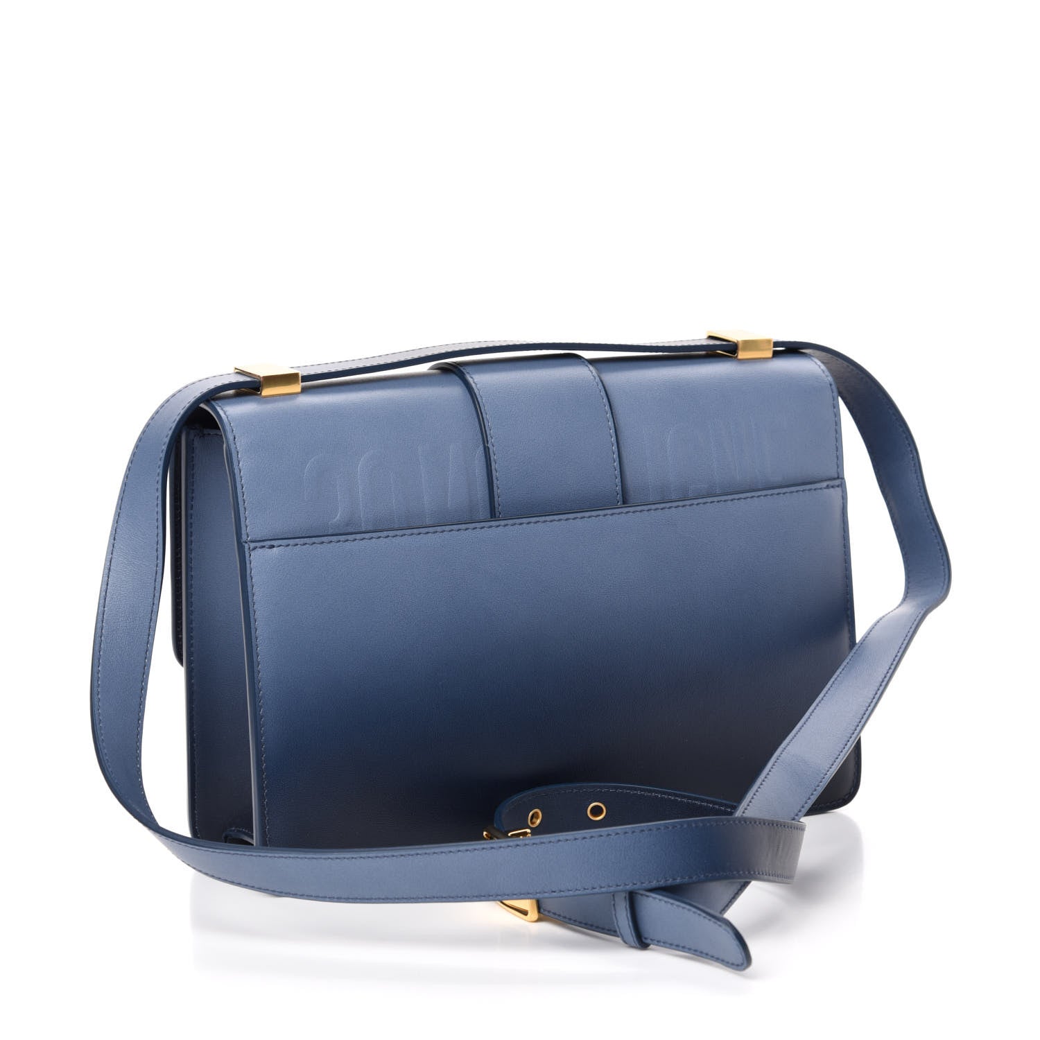 Christian Dior Smooth Calfskin Gradient 30 Montaigne Flap Bag Indigo Blue 3 of 11