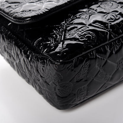 Chanel Patent Large Lucky Symbols Flap Black 8 of 11