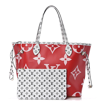 Louis Vuitton Monogram Giant Neverfull MM Rouge 1 of 10