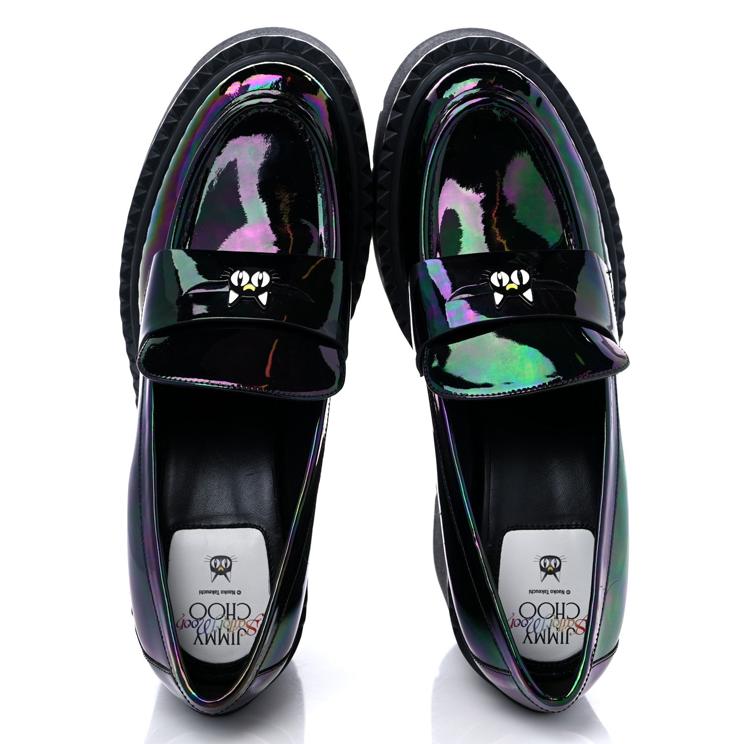 JIMMY CHOO x Sailor Moon 限定品ローファー Jimmy Choo X SAILOR MOON Calfskin Luna 120 Loafers 40 Iridescent
