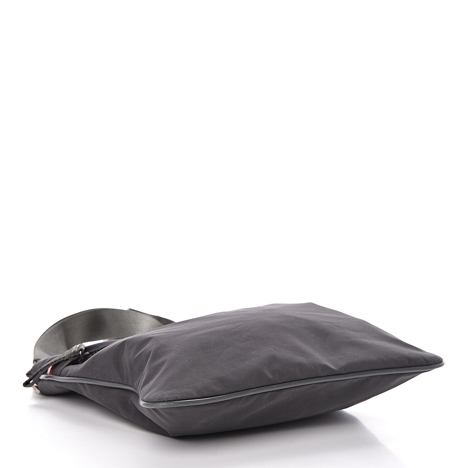 Prada Tessuto Nylon Flat Messenger Bag Grey 5 of 11