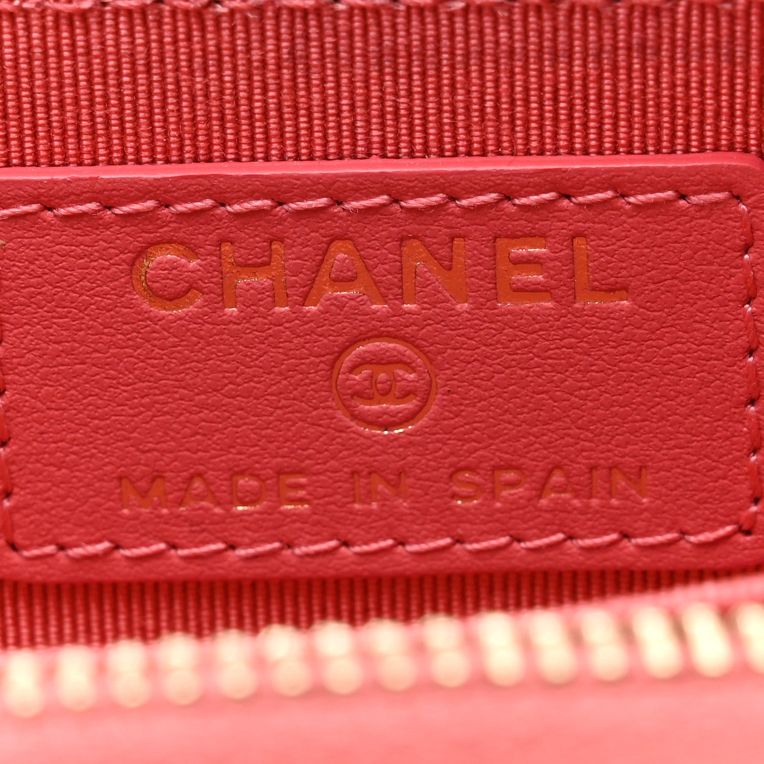 Chanel Caviar Quilted Zip Coin Purse Pink 6 of 10