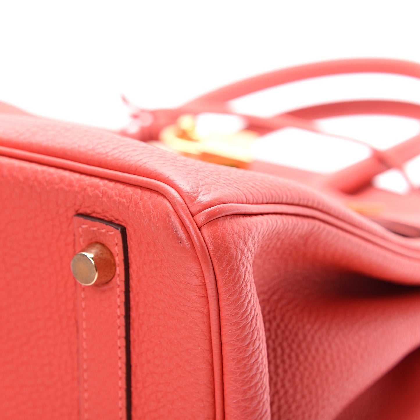 Togo Birkin 30 Rouge Pivoine