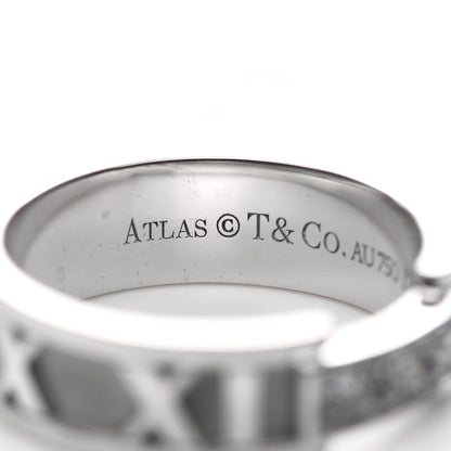 Tiffany 18K White Gold Diamond Atlas Ring 49 5 4 of 7