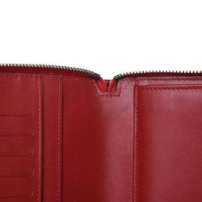 Chanel Patent Quilted Large Brilliant Zip Around Organizer Wallet Red 13 of 17