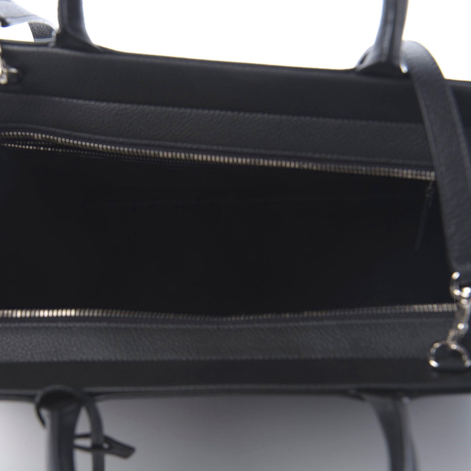 Saint Laurent Calfskin Medium Rive Gauche Cabas Navy Blue 5 of 9