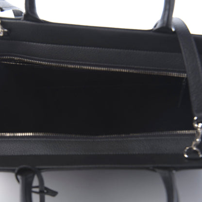 Saint Laurent Calfskin Medium Rive Gauche Cabas Navy Blue 5 of 9