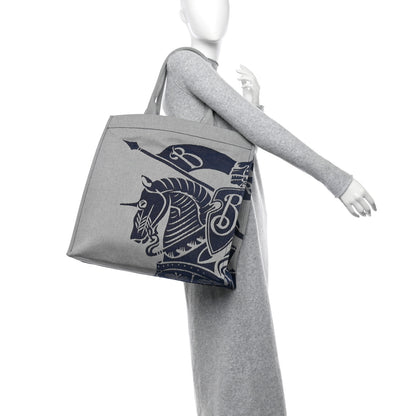 Burberry Canvas EKD Square Tote Knight 2 of 10