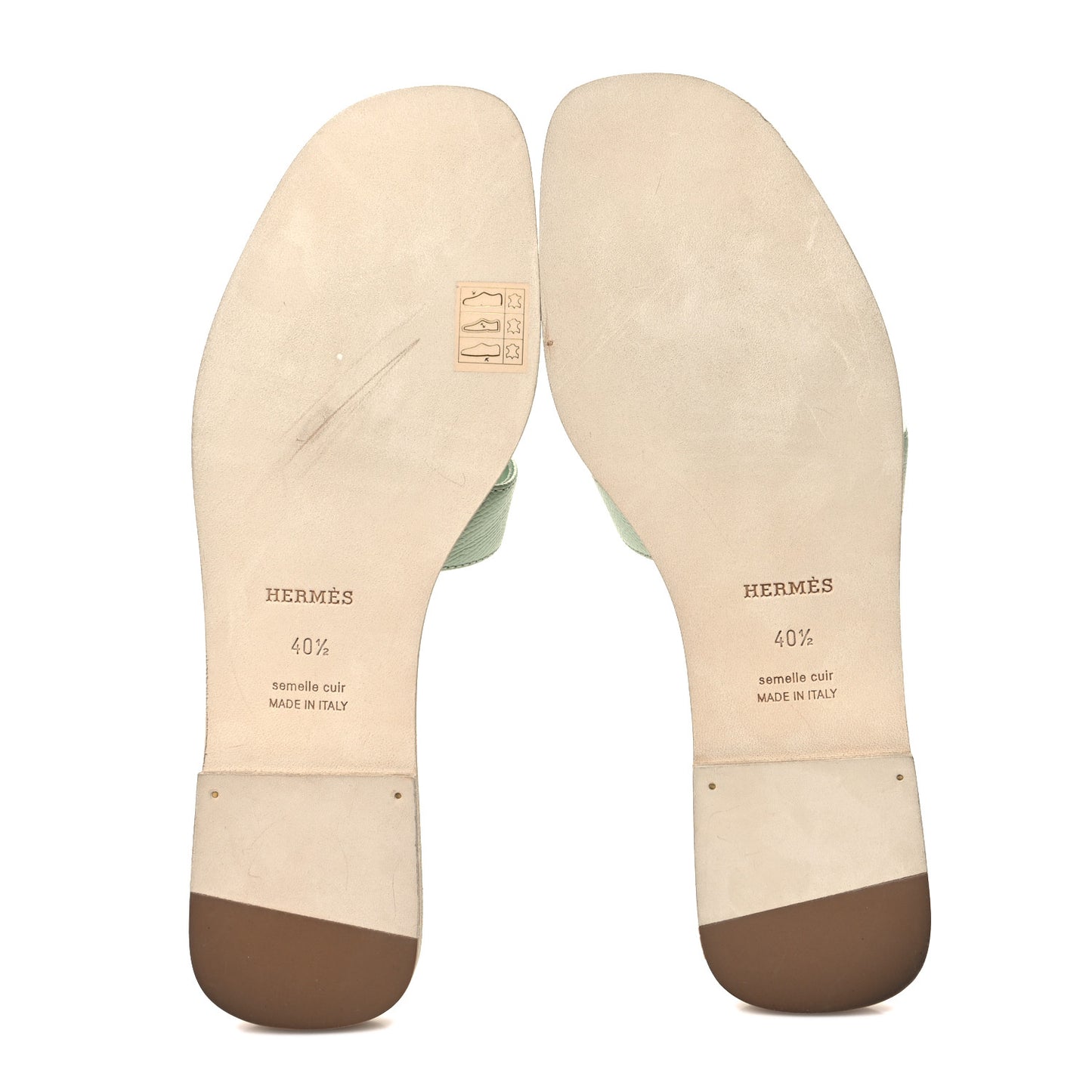 Epsom Oran Sandals 40.5 Vert Jade
