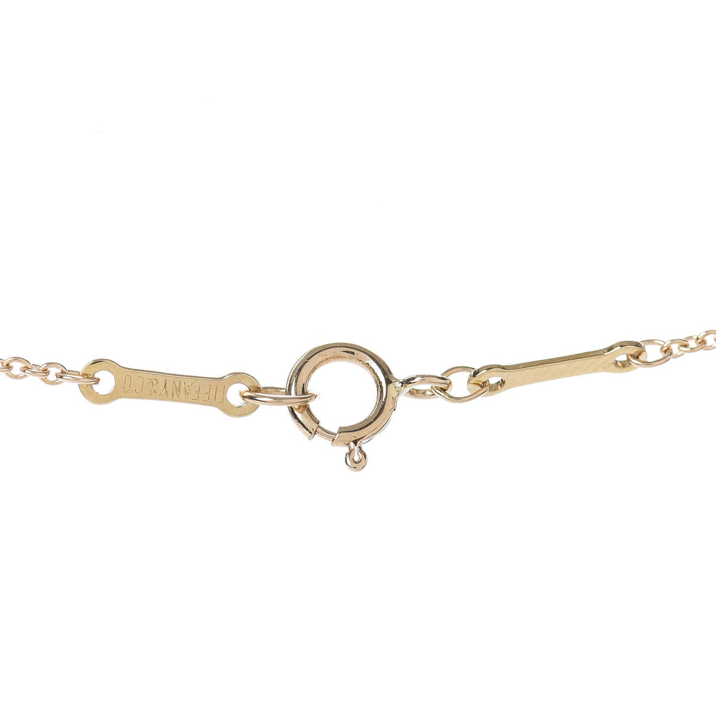 18K Yellow Gold Diamond .05ct Elsa Peretti Diamonds by the Yard Pendant Necklace