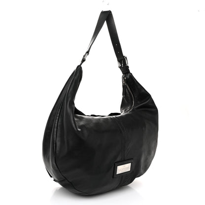 Valentino Garavani Nappa Rosette Hobo Black 3 of 12