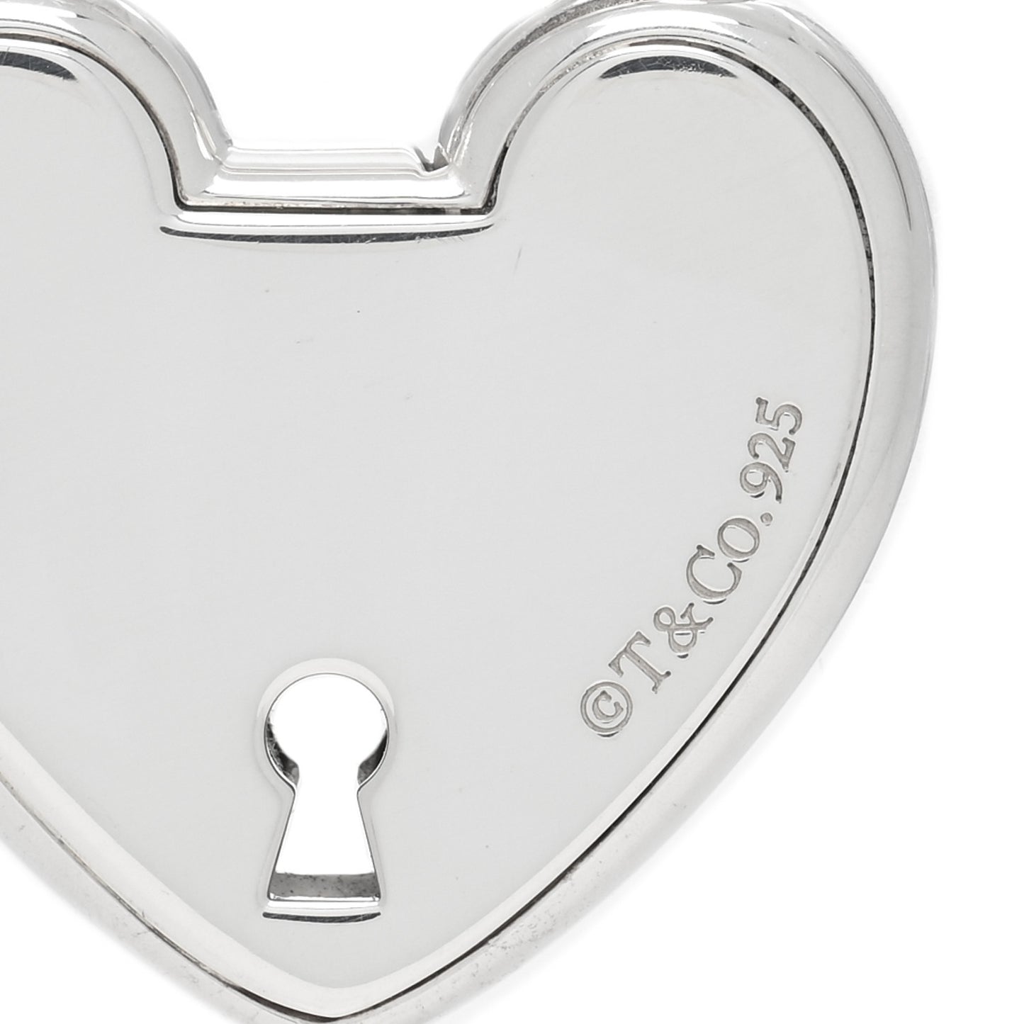 Sterling Silver Heart Lock Pendant