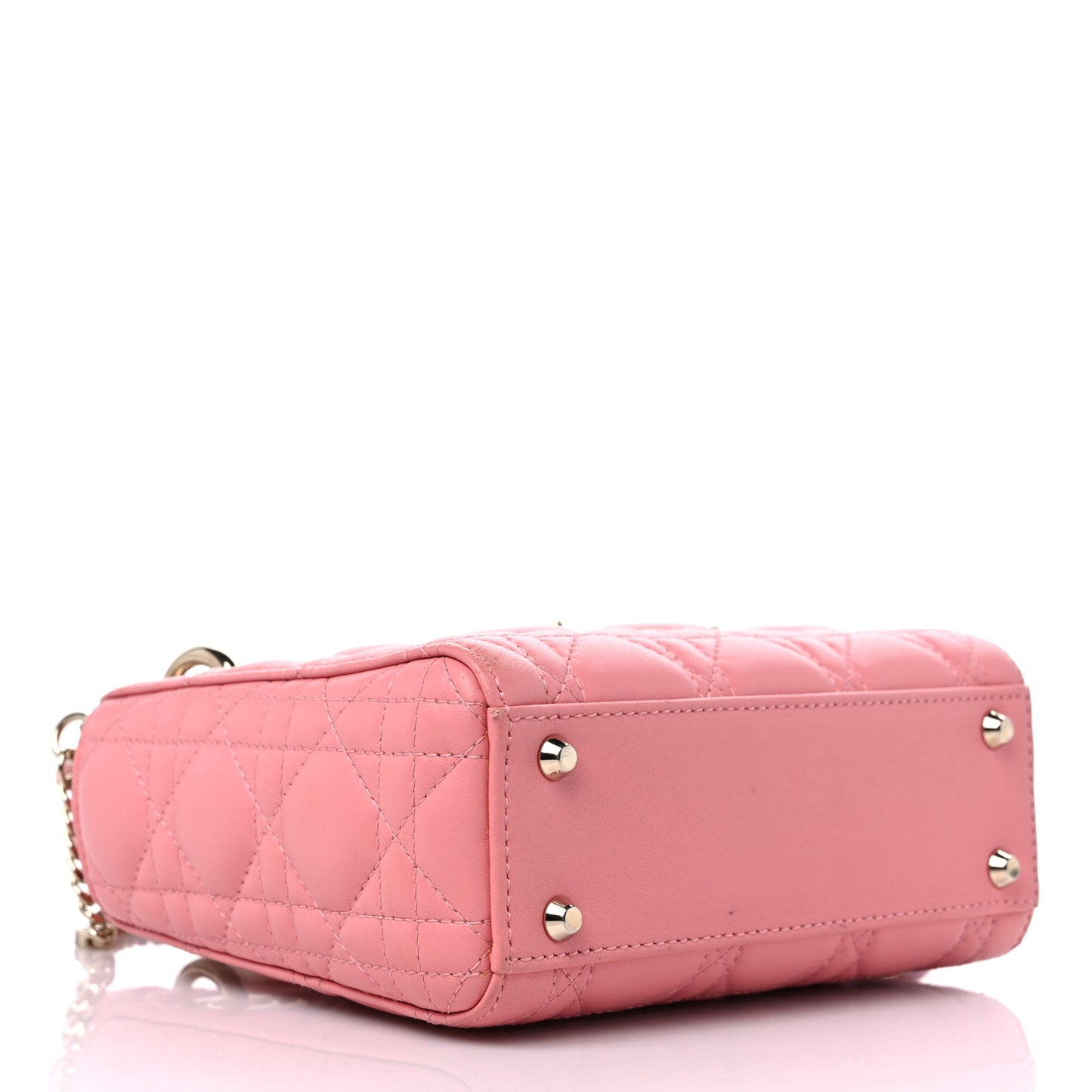 Lambskin Cannage Mini Lady Dior Pink