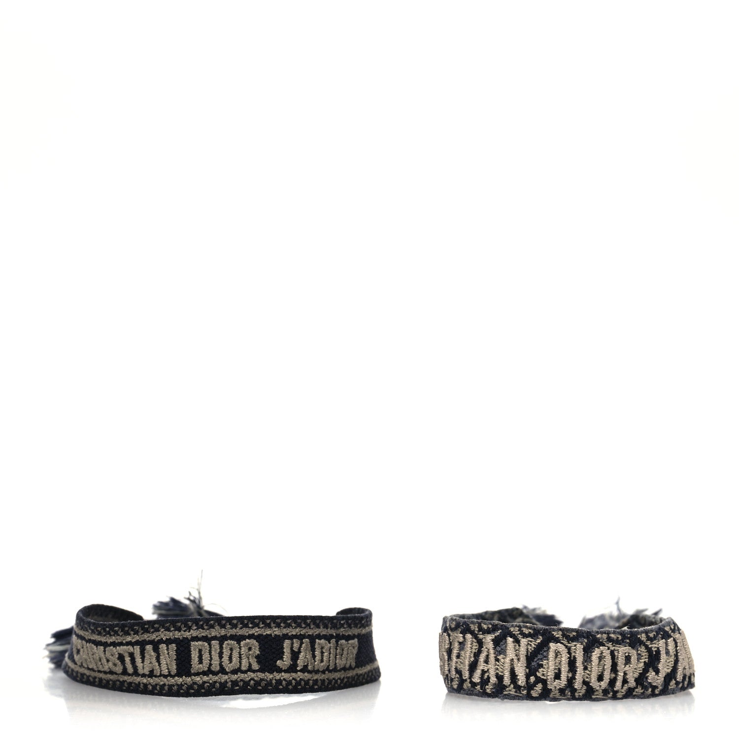 Christian Dior Woven Cotton J'Adior Friendship Bracelet Set Navy 1 of 3