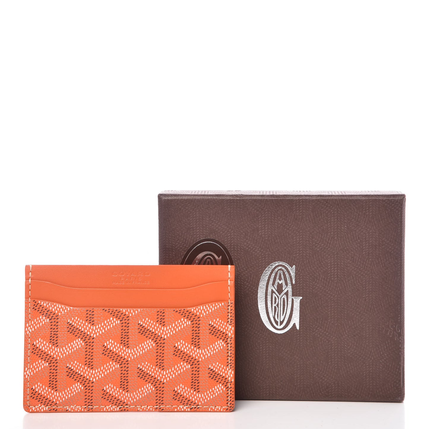 Goyardine Saint Sulpice Card Holder Orange