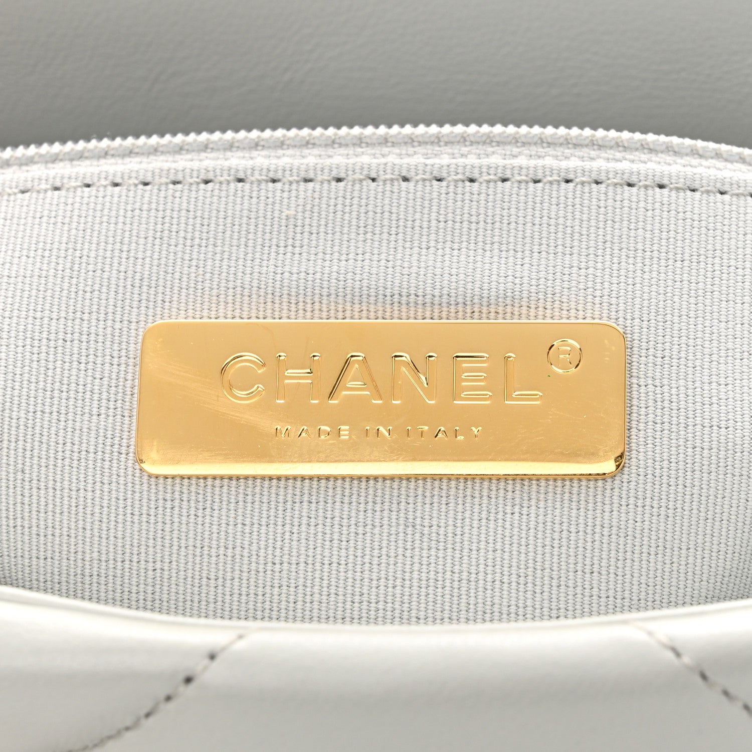 Chanel Lambskin Quilted Medium Chanel 19 Flap Light Blue 6 of 11