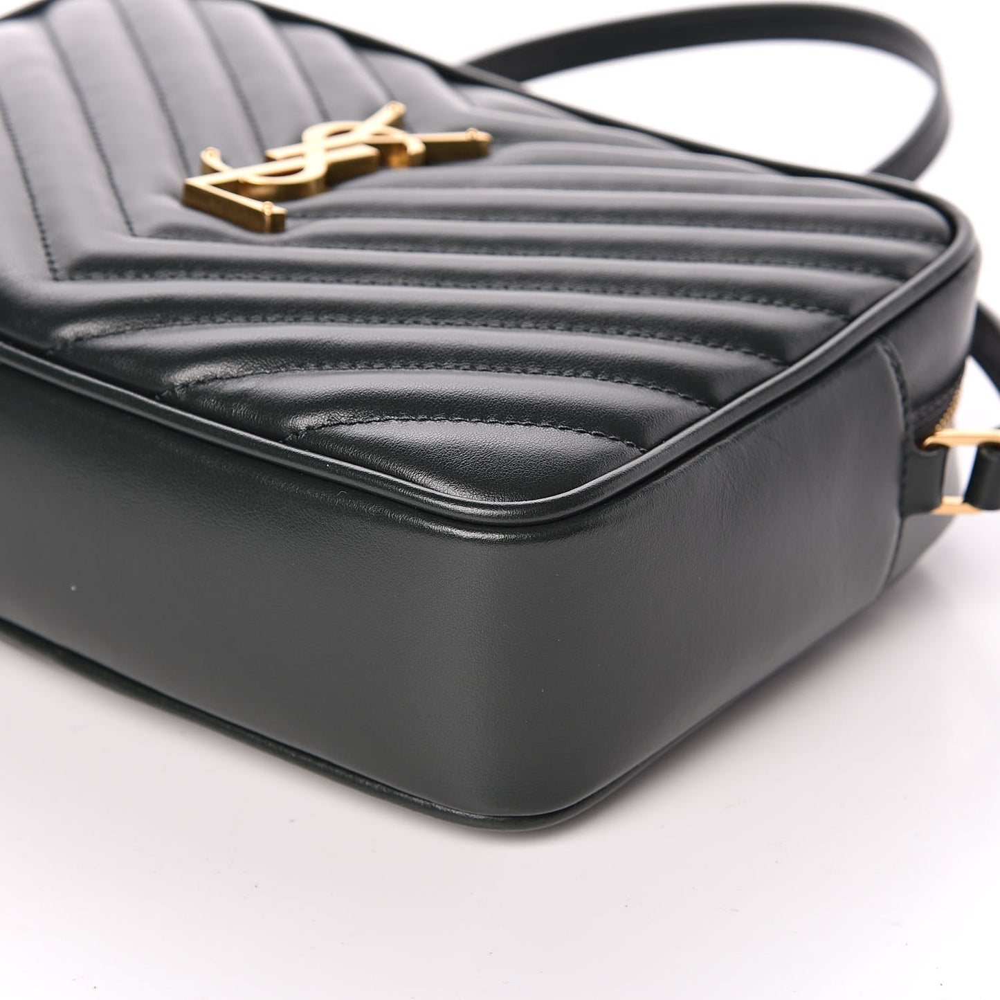 Calfskin Matelasse Monogram Lou Camera Bag Green