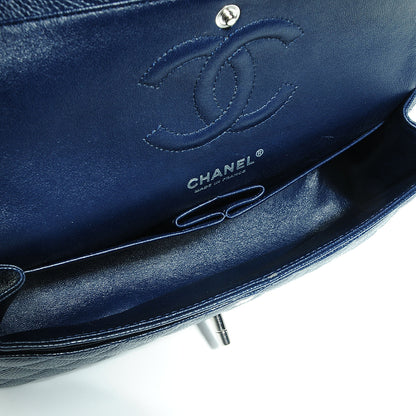 Chanel Caviar Quilted Medium Double Flap Navy 5 of 8