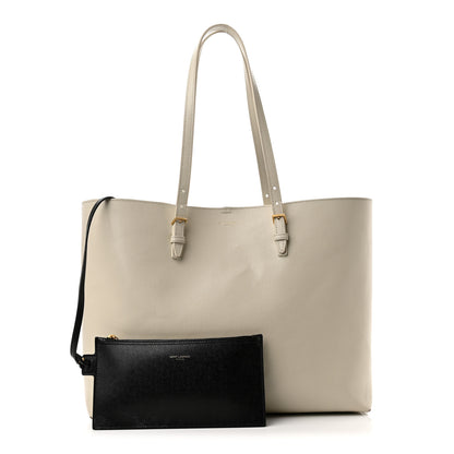 Saint Laurent Grained Calfskin Large Shopping Tote Vintage Black 1 of 11