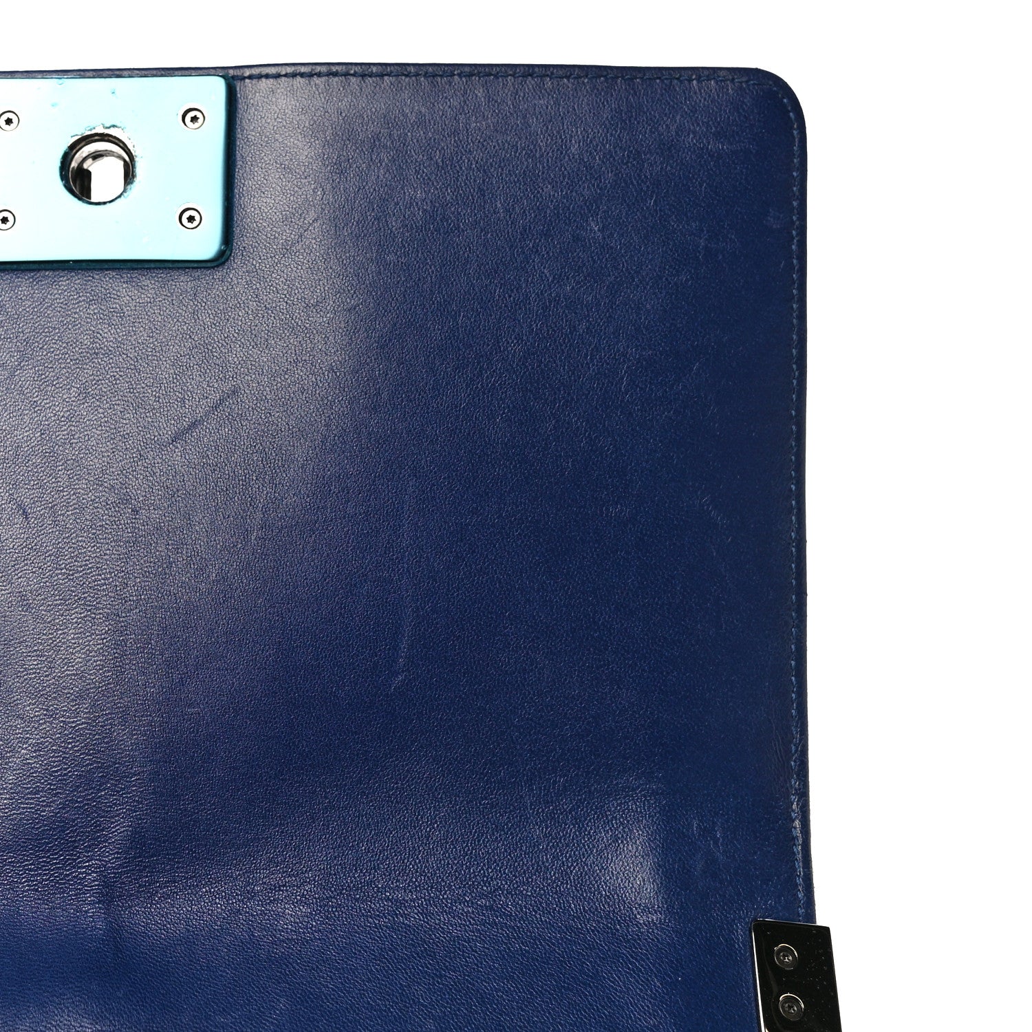 Chanel Velvet Quilted Medium Boy Flap Blue 15 of 16