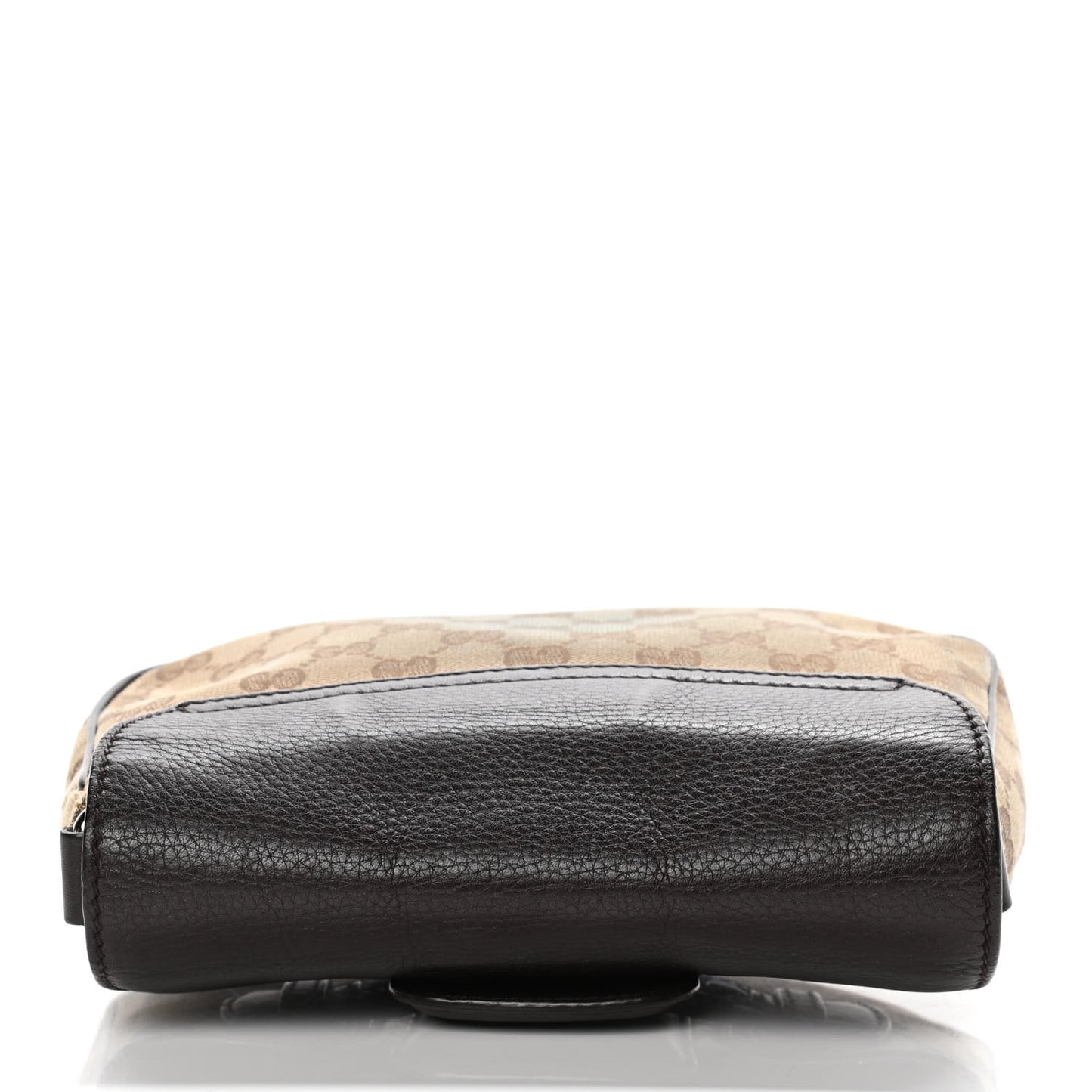 Monogram Pebbled Calfskin Web Small Dressage Shoulder Bag Dark Brown