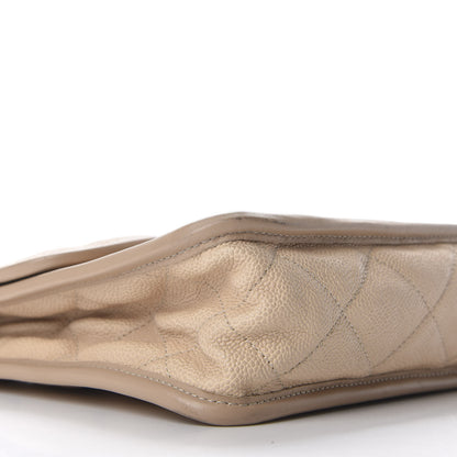 Chanel Caviar Quilted Large French Riviera Flap Beige 6 of 10
