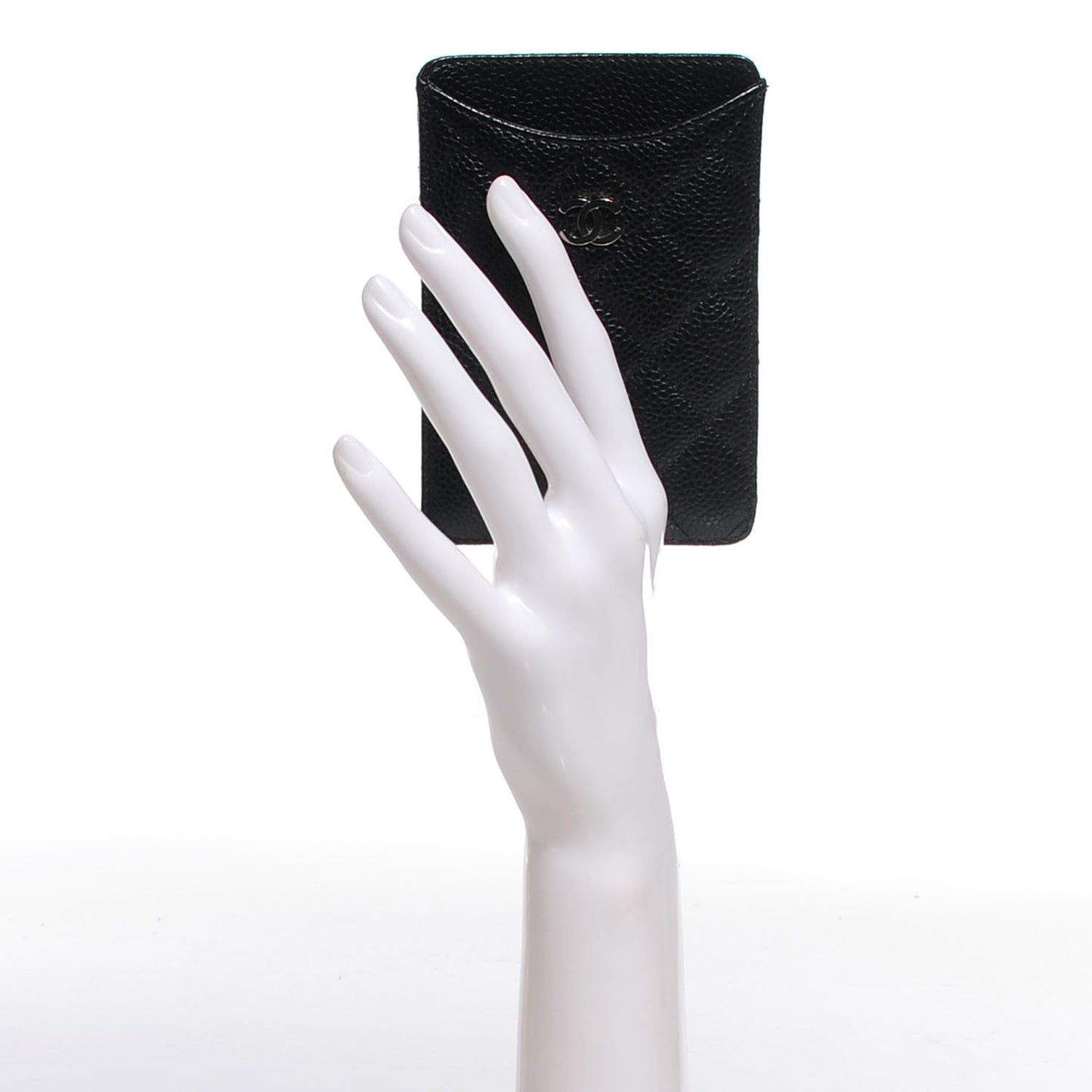 Caviar Quilted iPhone Case Black