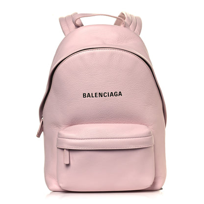 Balenciaga Smooth Calfskin Logo Small Everyday Backpack Light Rose Black 1 of 14