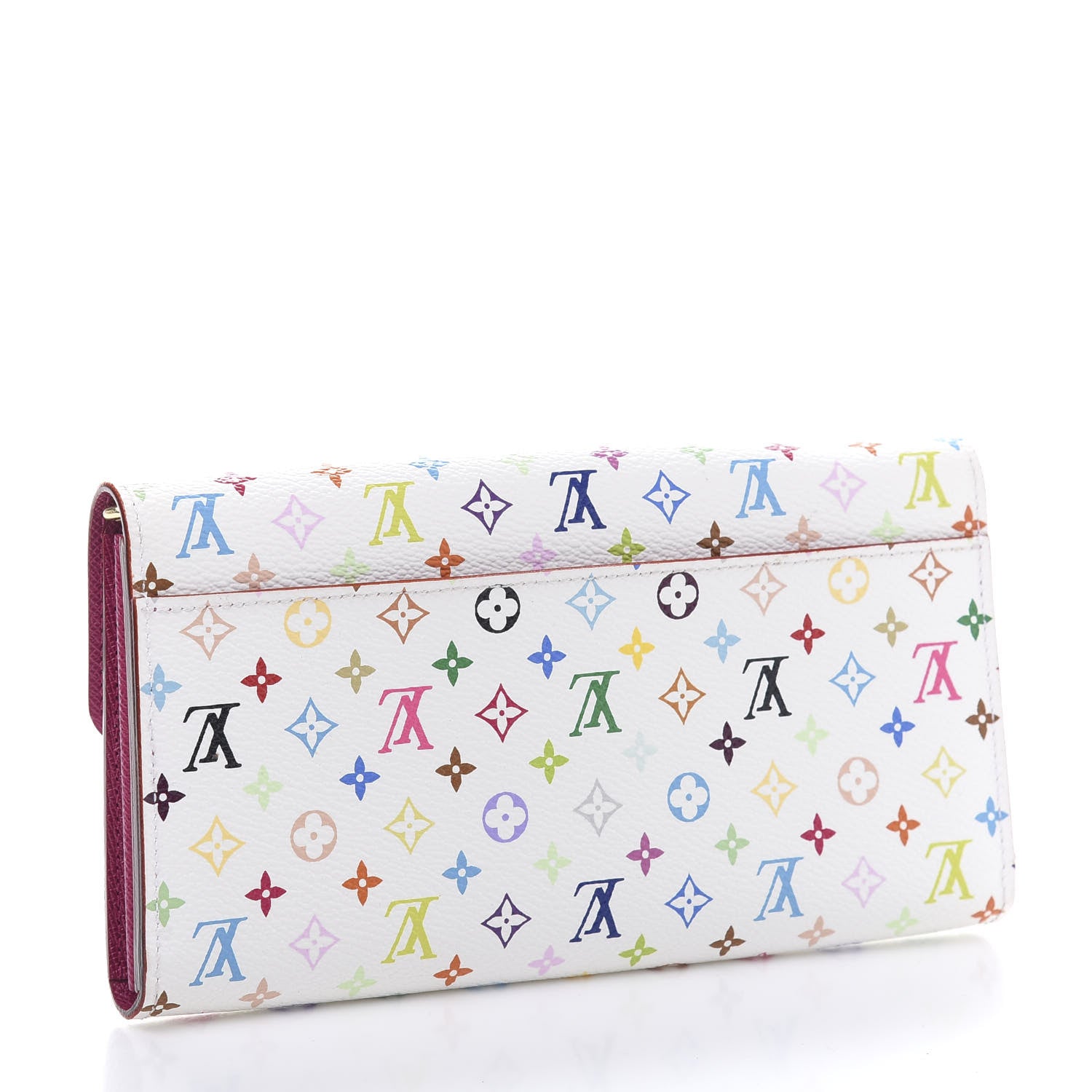 Louis Vuitton Monogram Multicolor Sarah Wallet NM White Eglantine 3 of 9