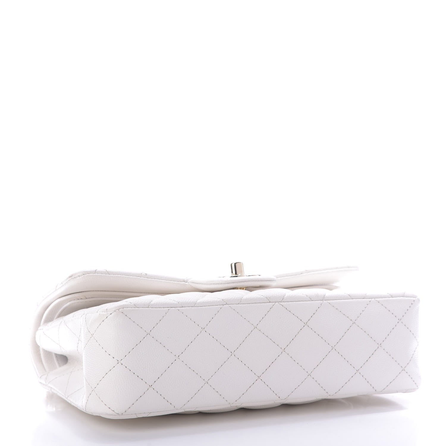 Chanel Caviar Quilted Small Double Flap White 4 of 10