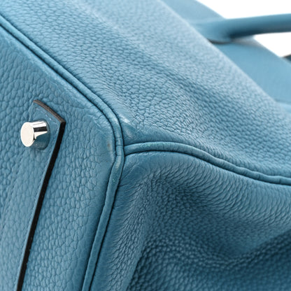 Hermes Taurillon Clemence BIRKIN 35 Bleu de Galice 11 of 12